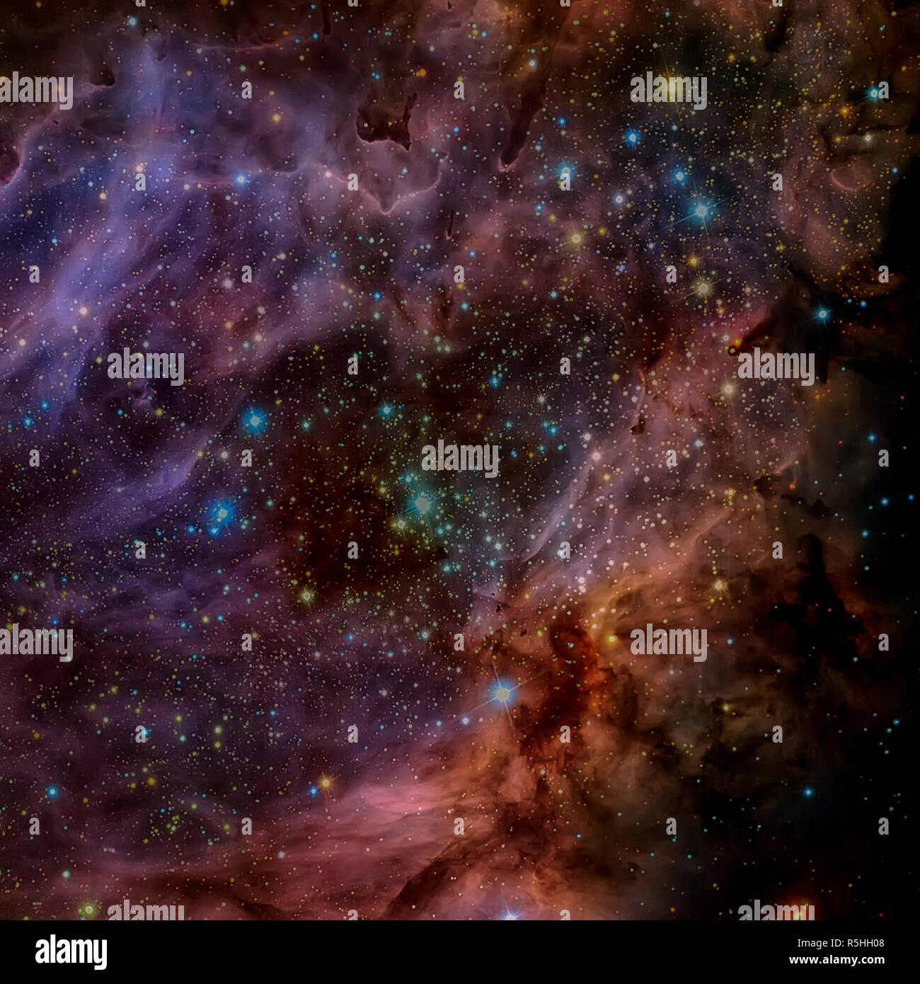La Nebulosa Omega è una regione nella costellazione del Sagittario. Foto Stock