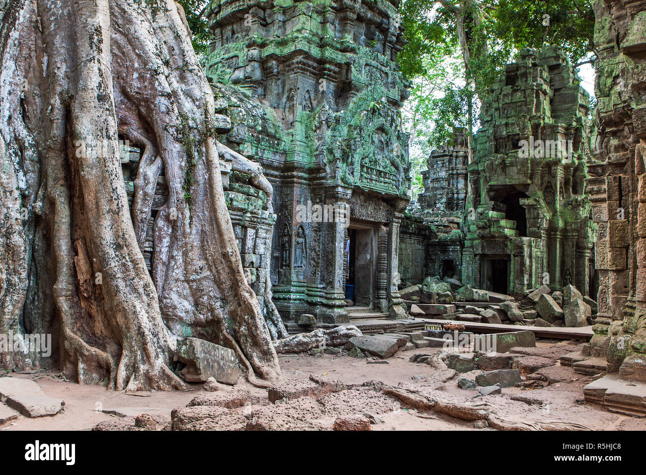 Ta phrom a Angkor Wat,Cambogia Foto Stock