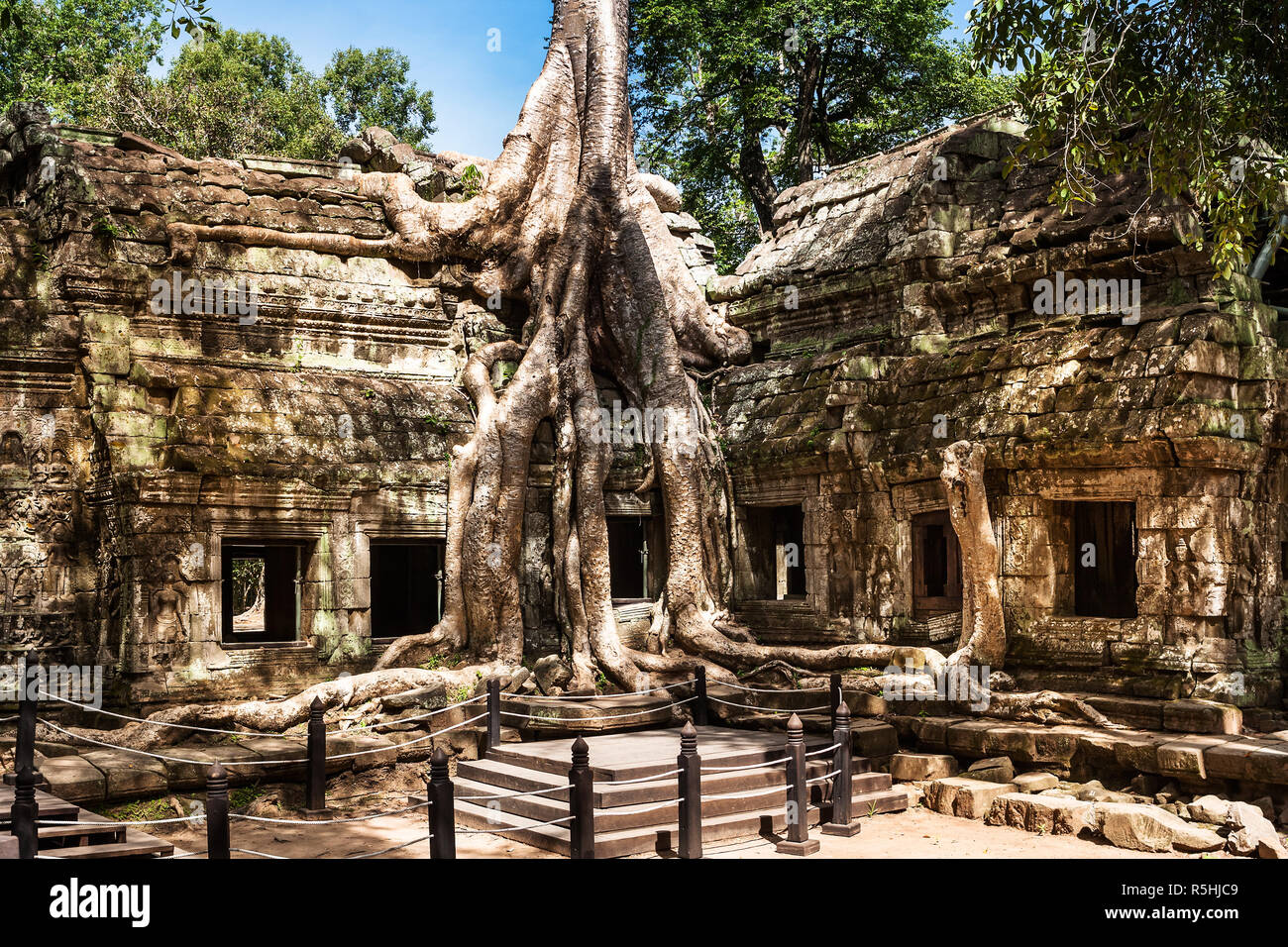 Ta phrom a Angkor Wat,Cambogia Foto Stock