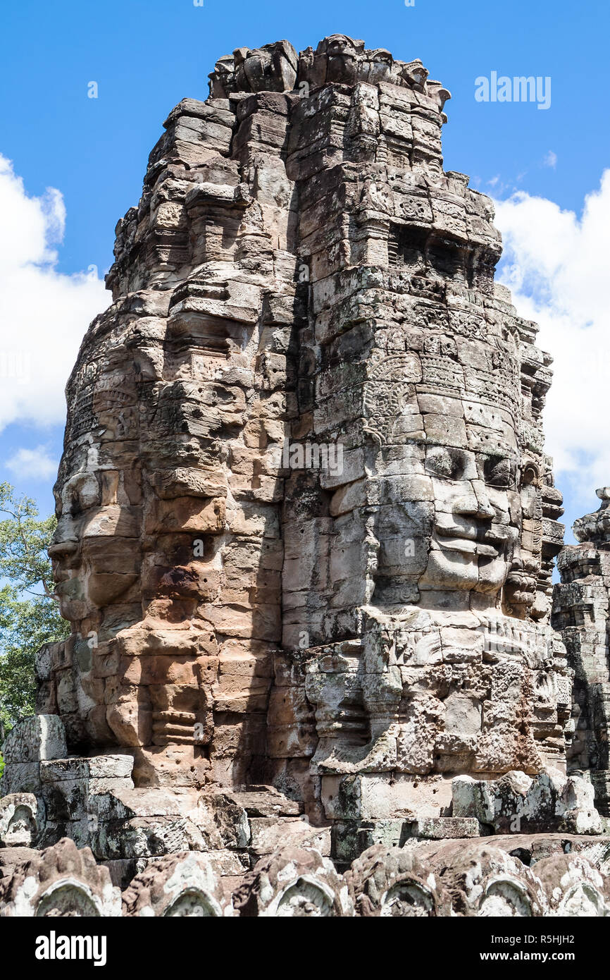 In Bayon Angkor,Cambogia Foto Stock