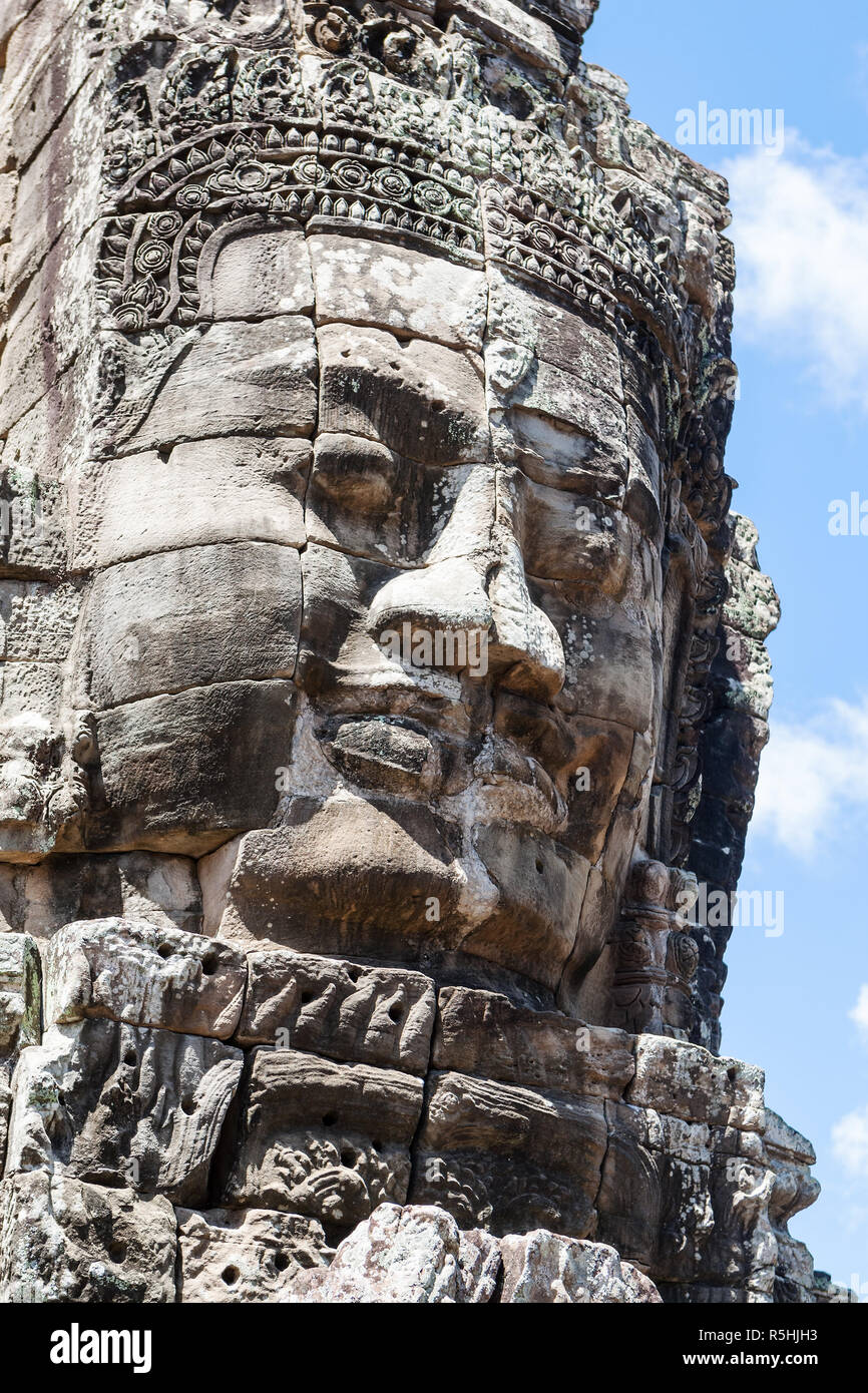 In Bayon Angkor,Cambogia Foto Stock