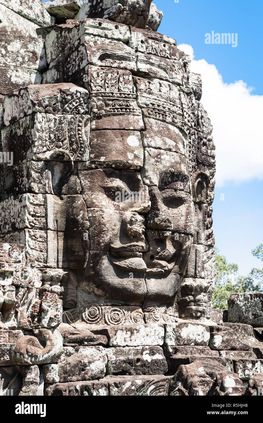 In Bayon Angkor,Cambogia Foto Stock