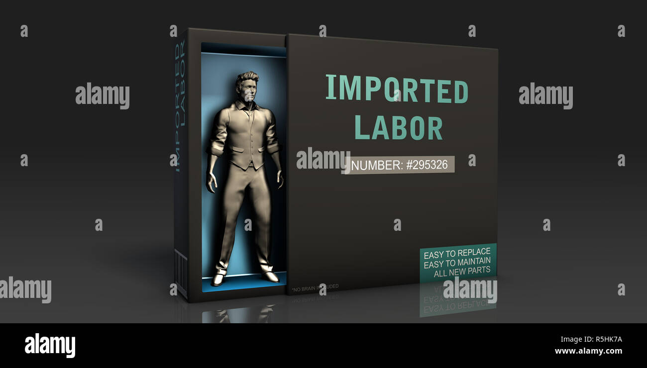 Forza lavoro importata Foto Stock