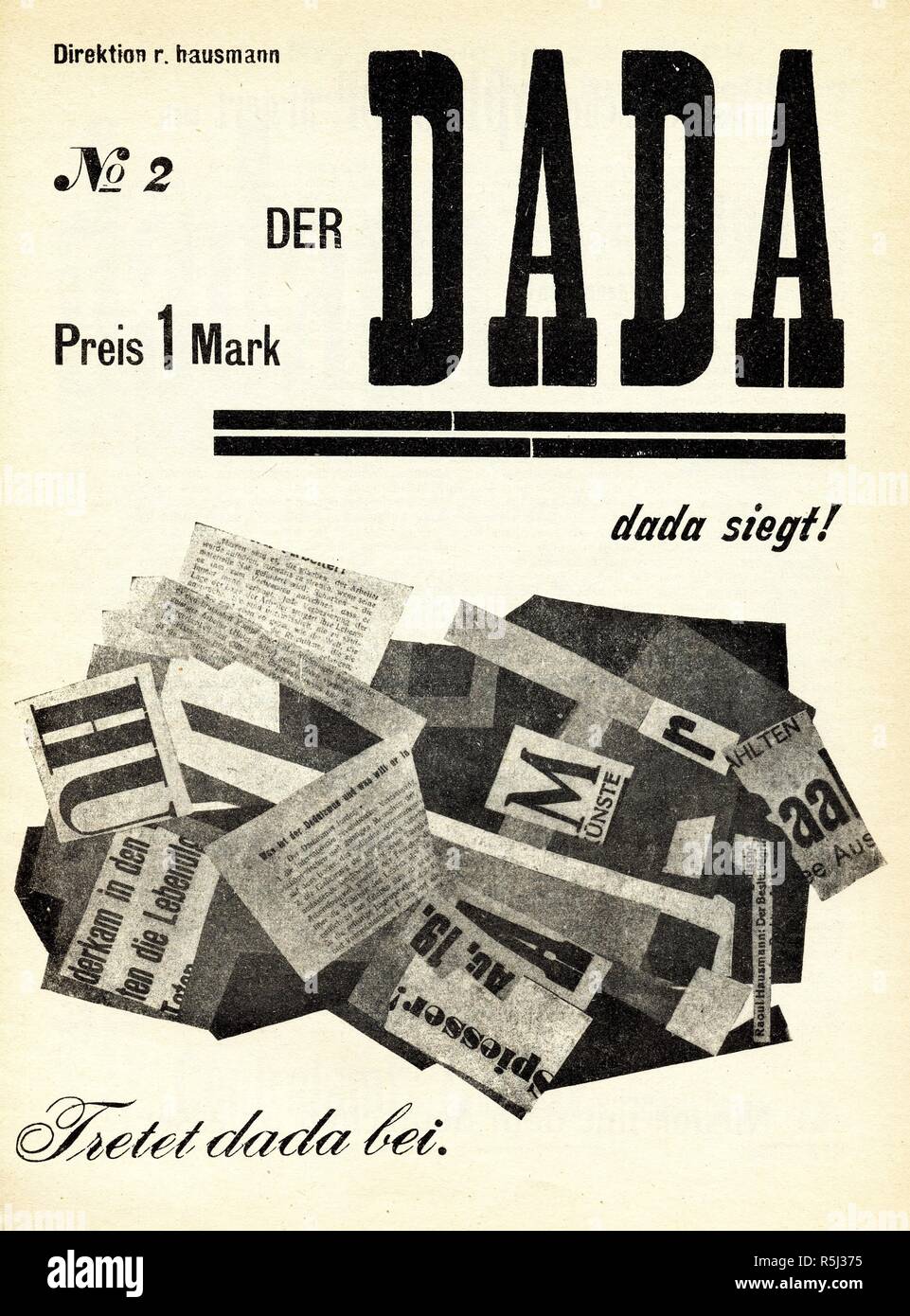 Der Dada n. 2 Berlino, dicembre 1919. Museo: Collezione privata. Autore: anonimo. Foto Stock