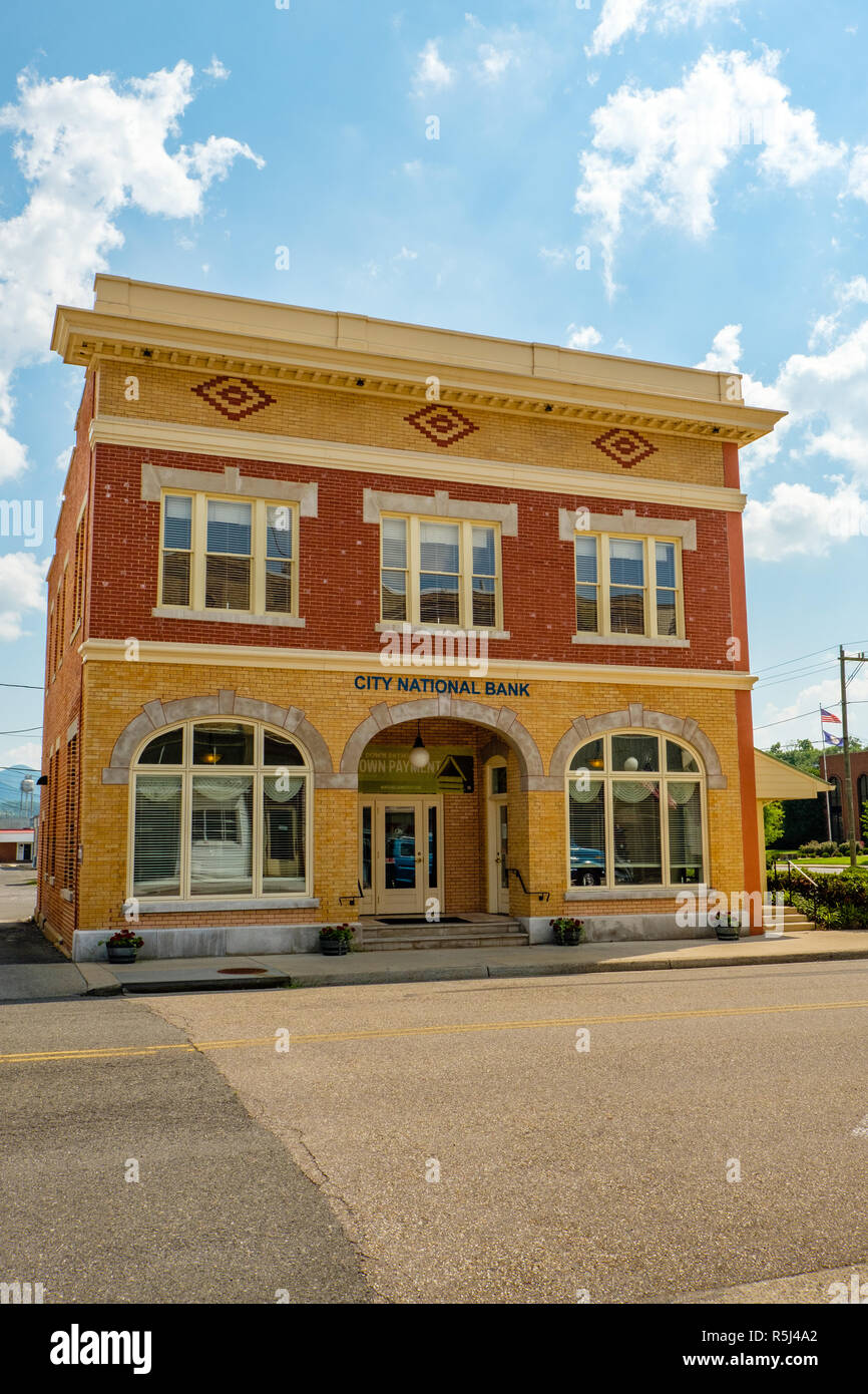 City National Bank, popoli Banca di Buena Vista Edificio, 128 West 21st Street, Buena Vista, Virginia Foto Stock