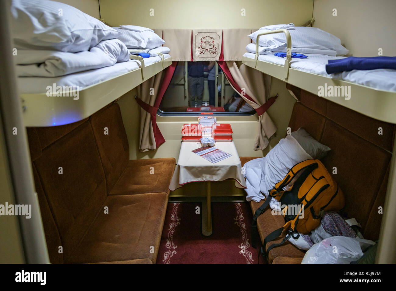 La freccia rossa in treno Foto Stock