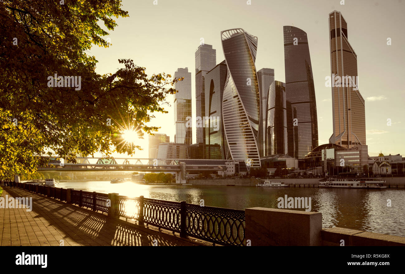 Moscow City International Business Center, Russia Foto Stock