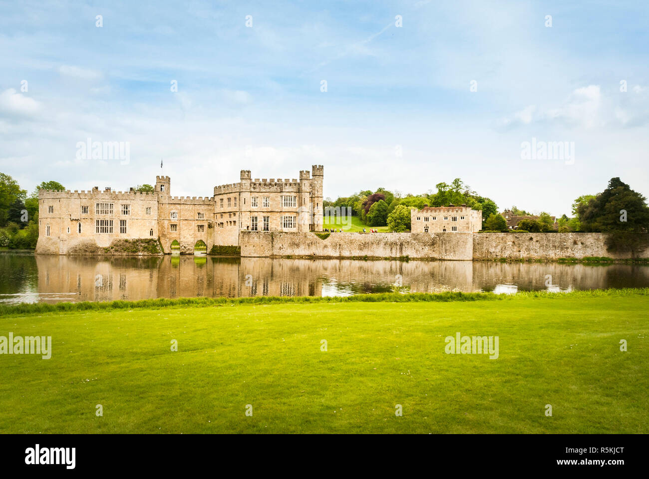 Il Castello di Leeds vicino a Maidstone nel Kent, Regno Unito. Foto Stock