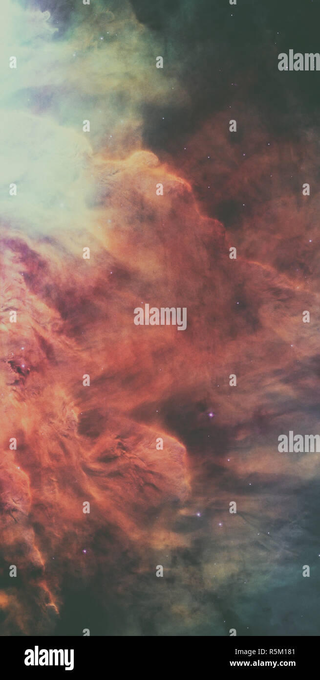 La Nebulosa Laguna, Messier 8 nella costellazione del Sagittario. Foto Stock