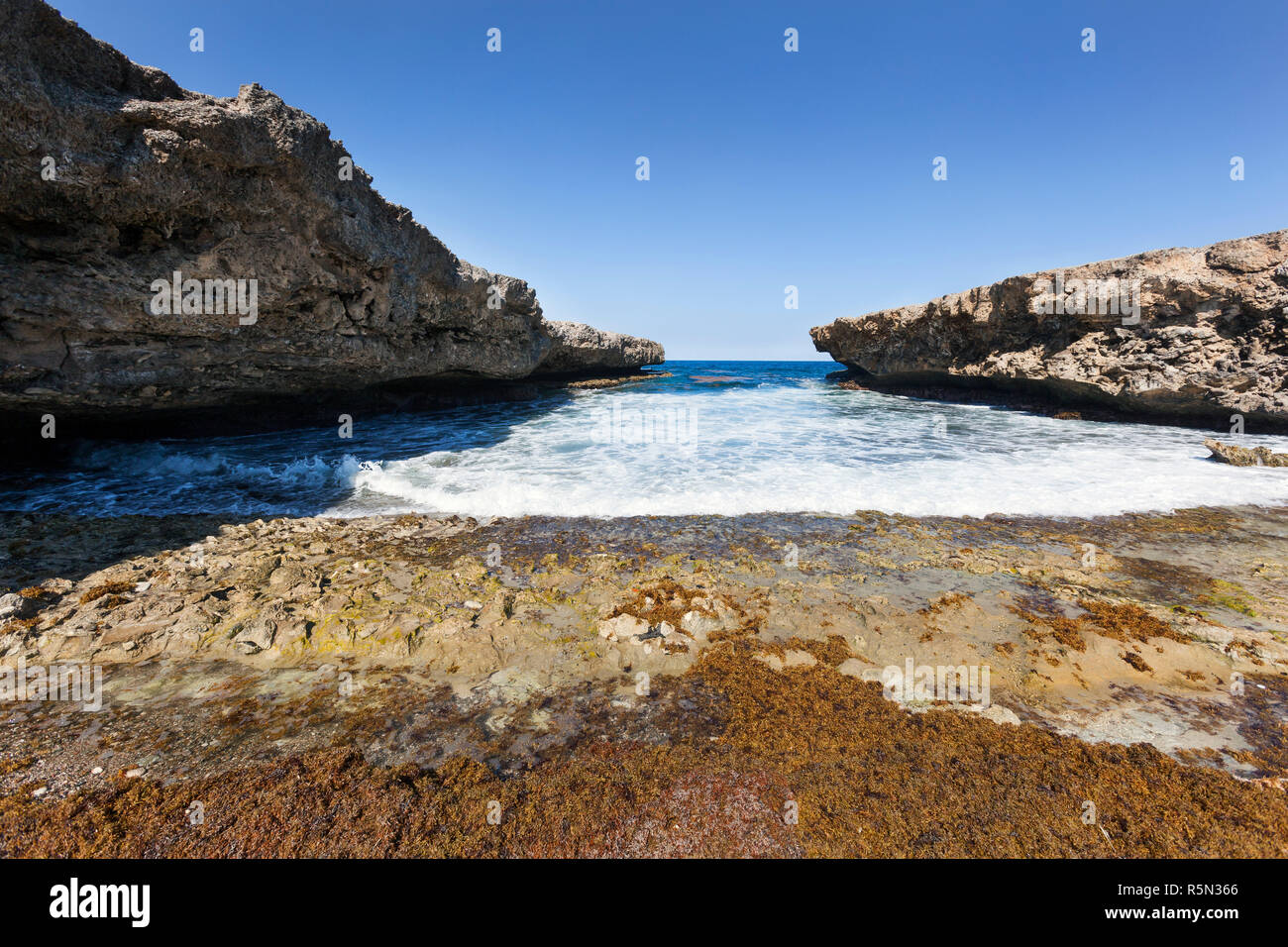 Bay su Curacao Foto Stock