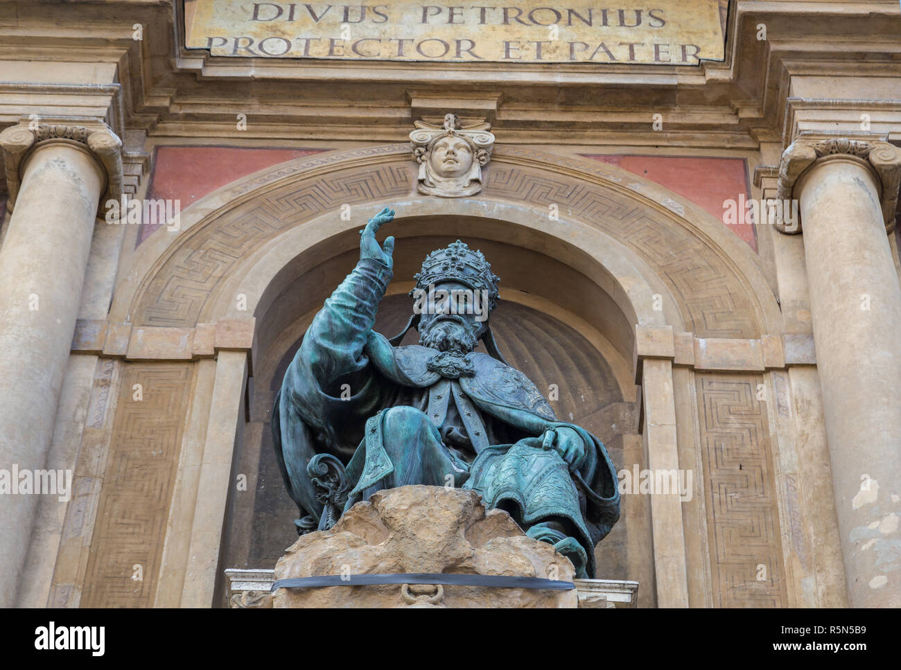 San Petronio palazzo d'Accursio bologna emilia romagna italia Foto Stock