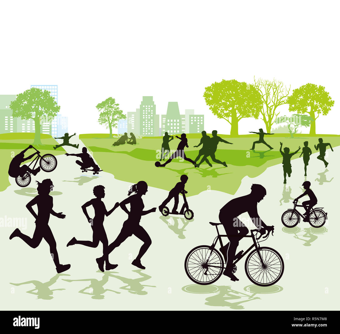 Persone in sport e tempo libero Foto Stock