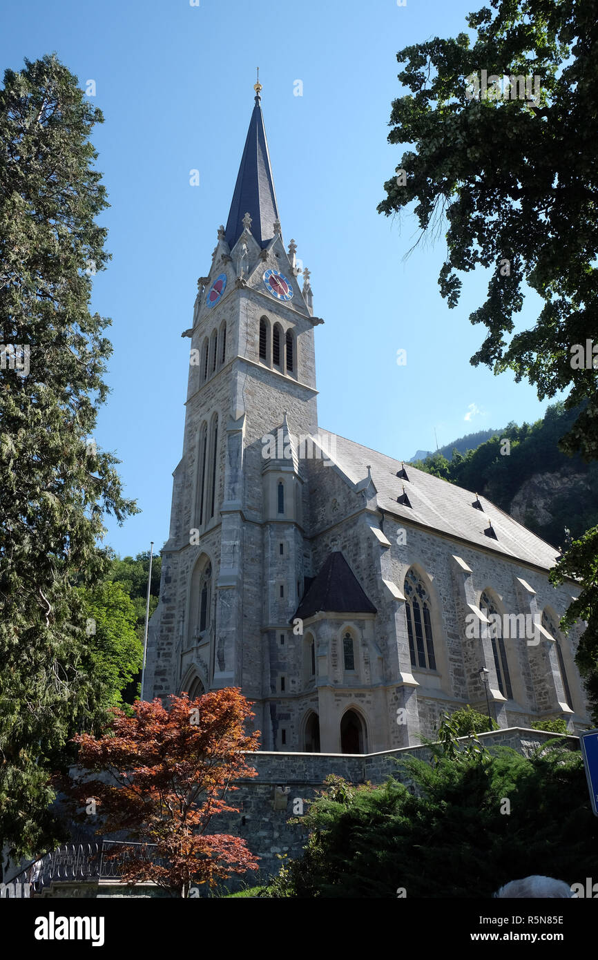 Cattedrale di San Fiorino in Vaduz, Liechtenstein Foto Stock