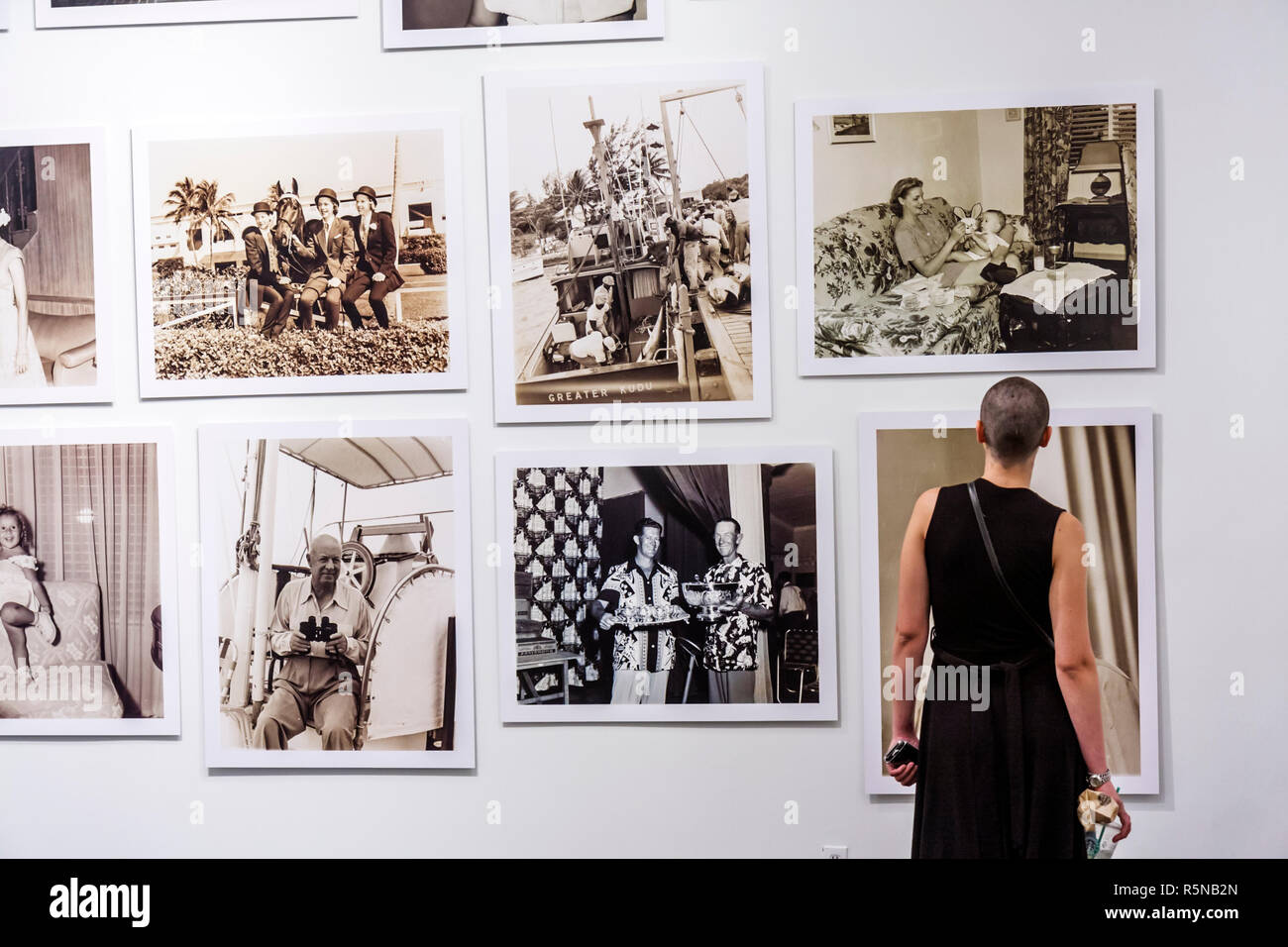 Miami Beach Florida, Lincoln Road Mall, ArtCenter SouthFlorida, galleria, gallerie, rivenditore, rivenditori, gallerista, fotografia, arte, cultura, mostra Foto Stock