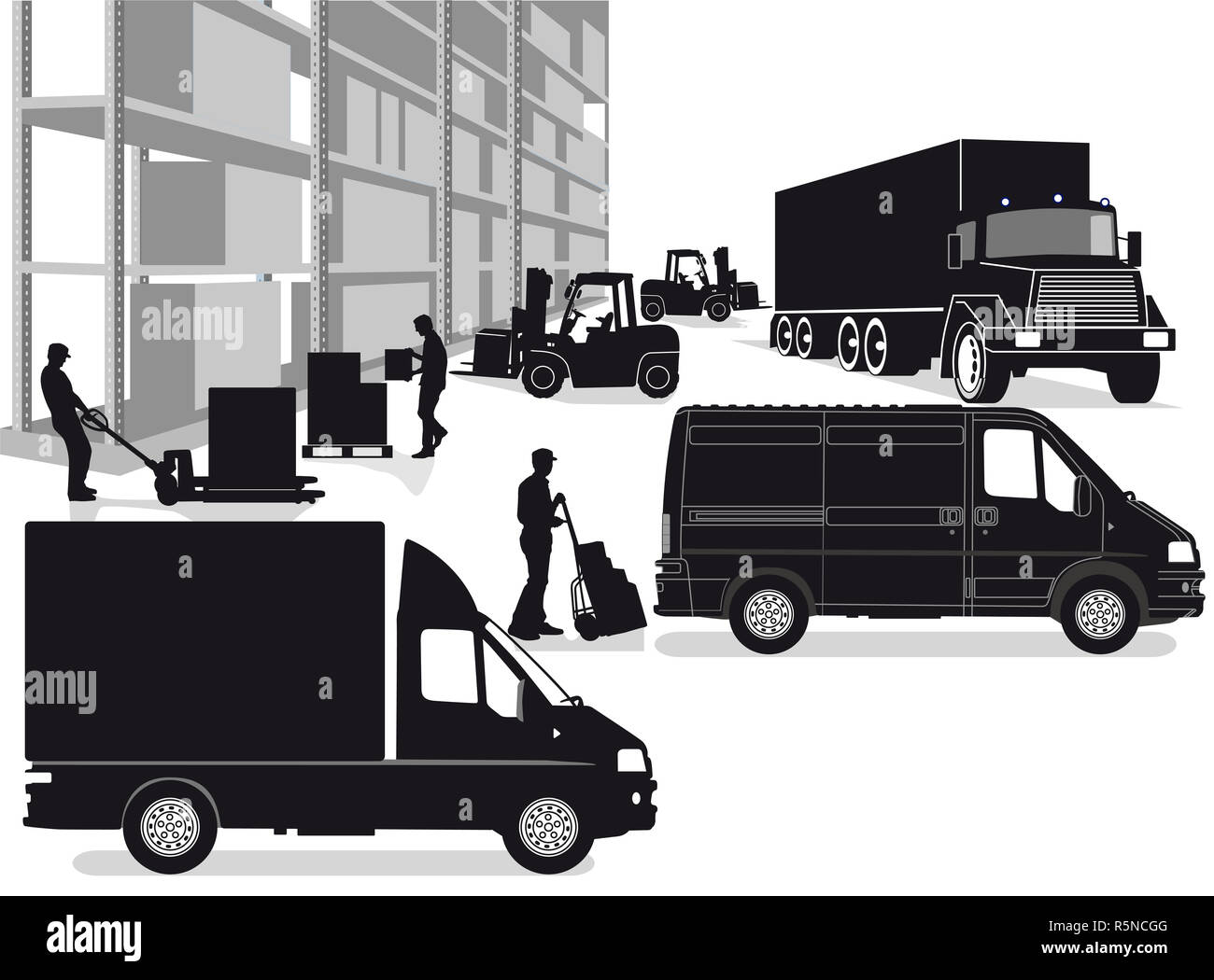 Il trasporto merci, trasporto,inoltro di trasporto Foto Stock