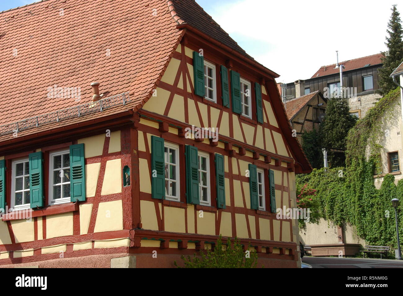 Casa in legno e muratura a bretten Foto Stock