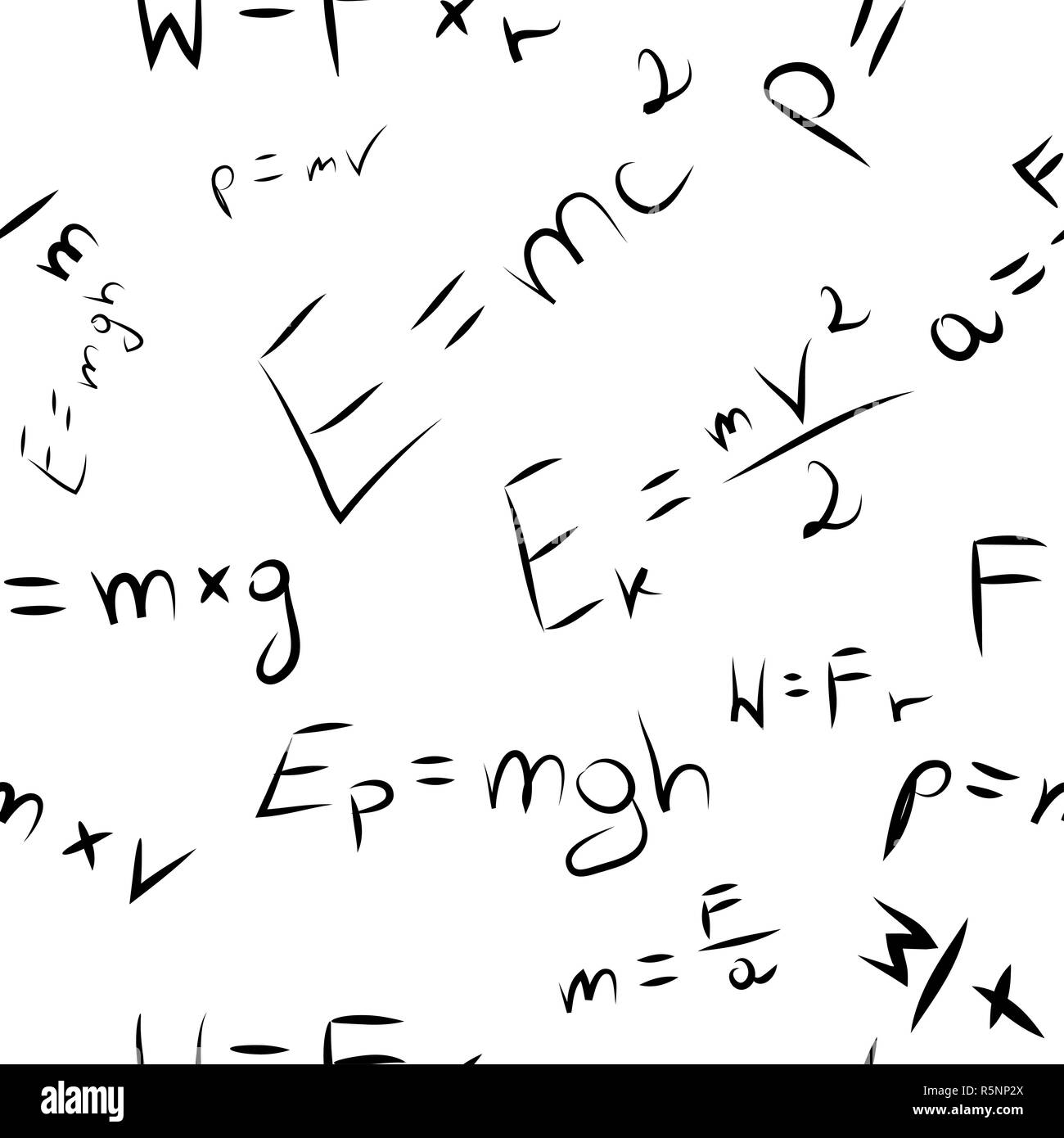 E = mc2 seamless texture di sfondo banner bellissimo wallpaper design illustrazione Foto Stock