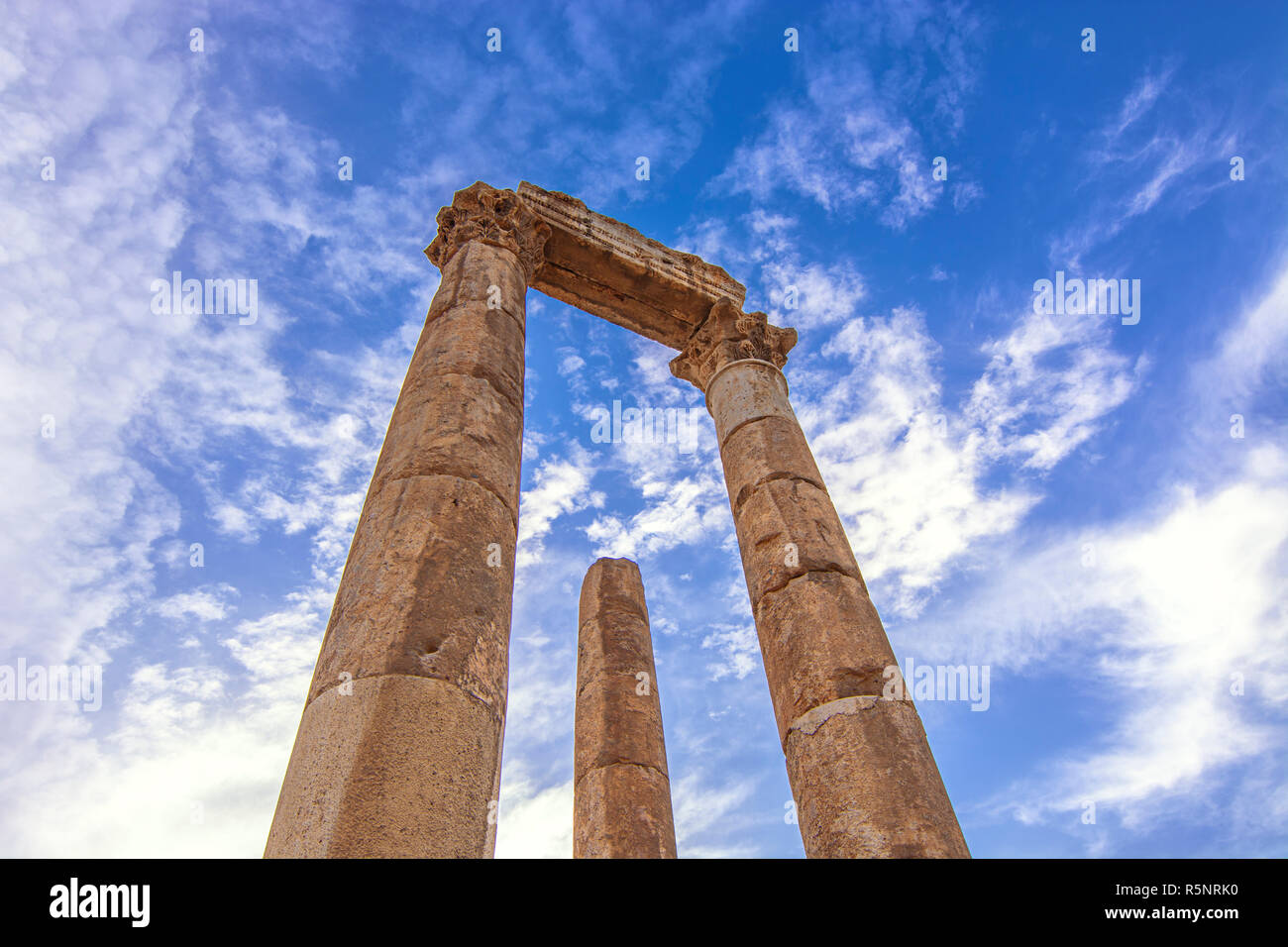Cittadella di Amman Foto Stock