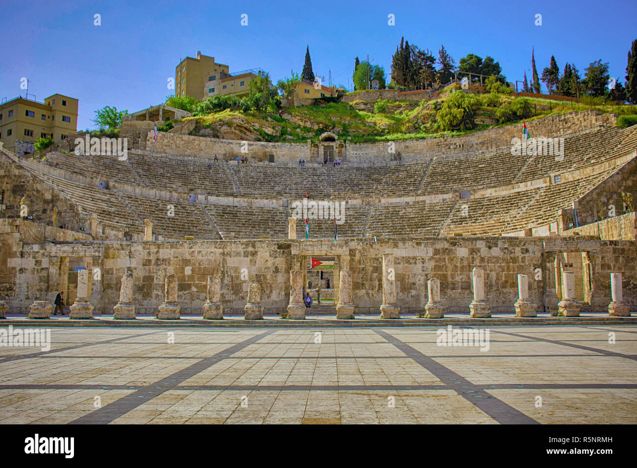 Amman Teatro Romano Foto Stock