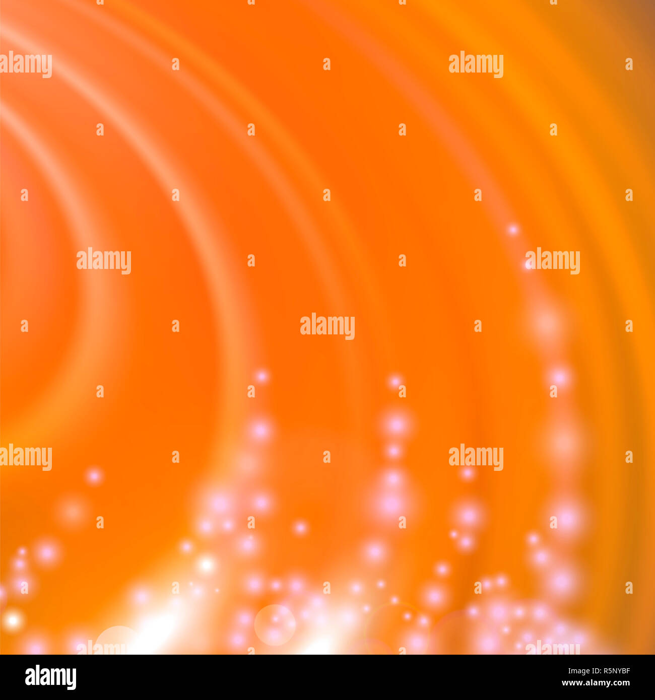 Arancio astratto sfocato sfondo d'onda Foto Stock