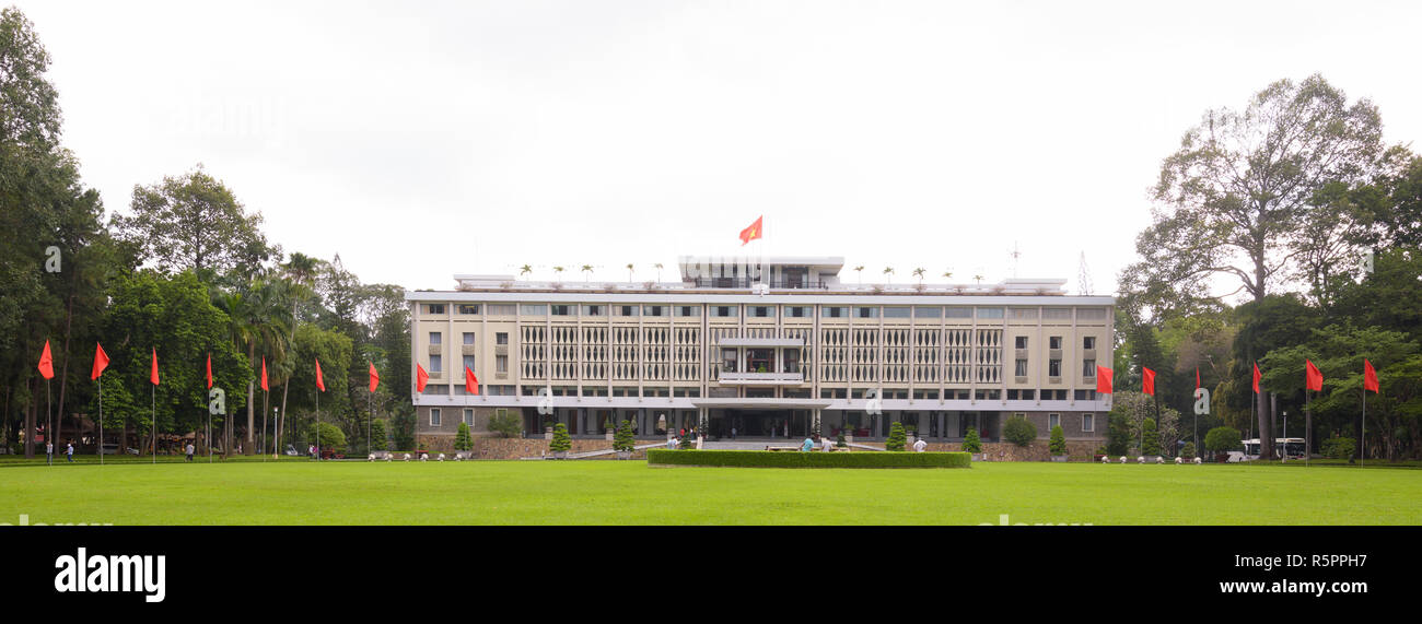 Palazzo della Riunificazione in Ho Chi Minh City, Vietnam Foto Stock