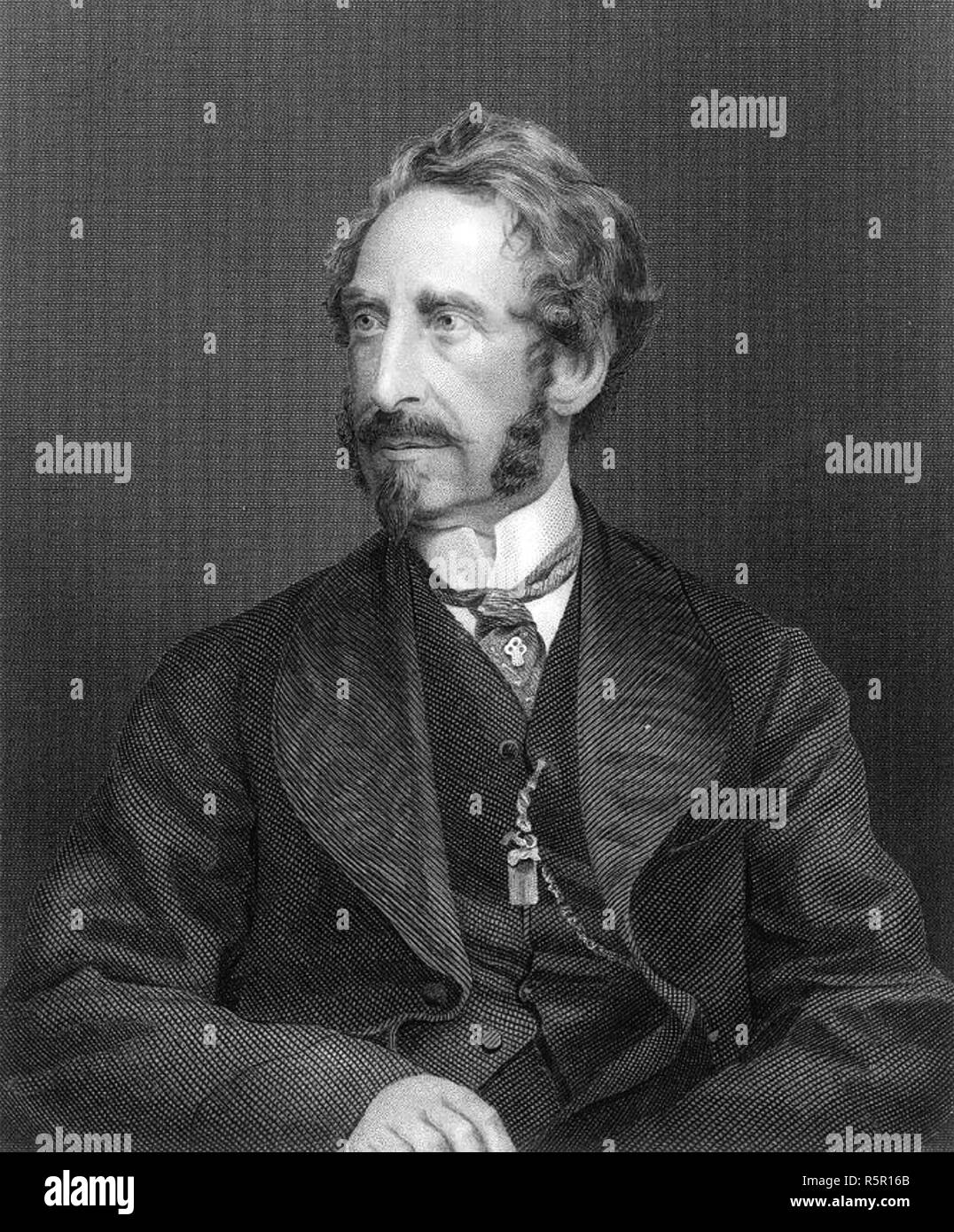 EDWARD BULWER-LYTTON (1803-1873) politico inglese,il romanziere e drammaturgo Foto Stock