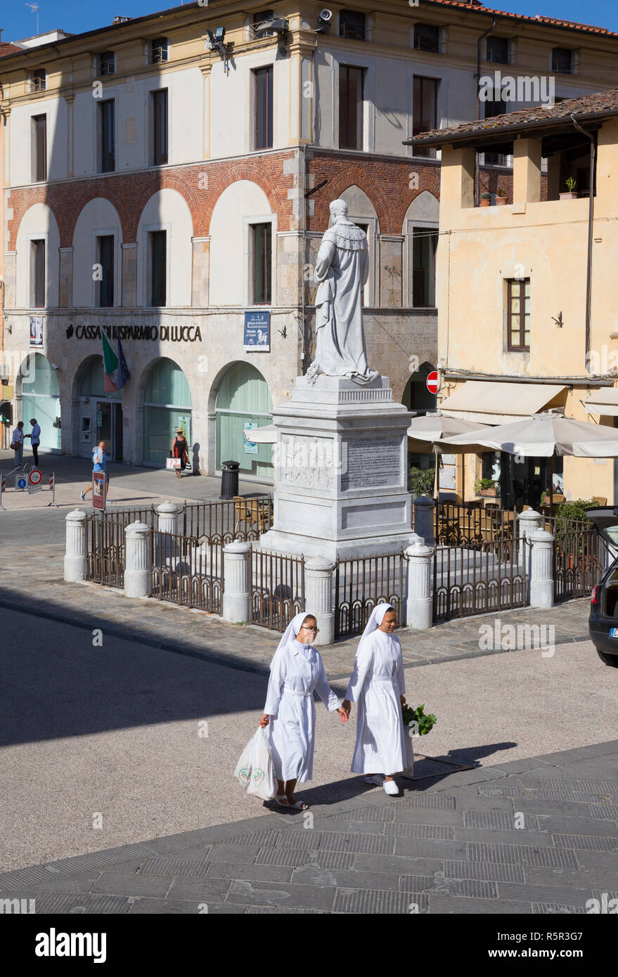 Statua di Leopoldo II a Pietrasanta, Toscana, Italia Foto Stock