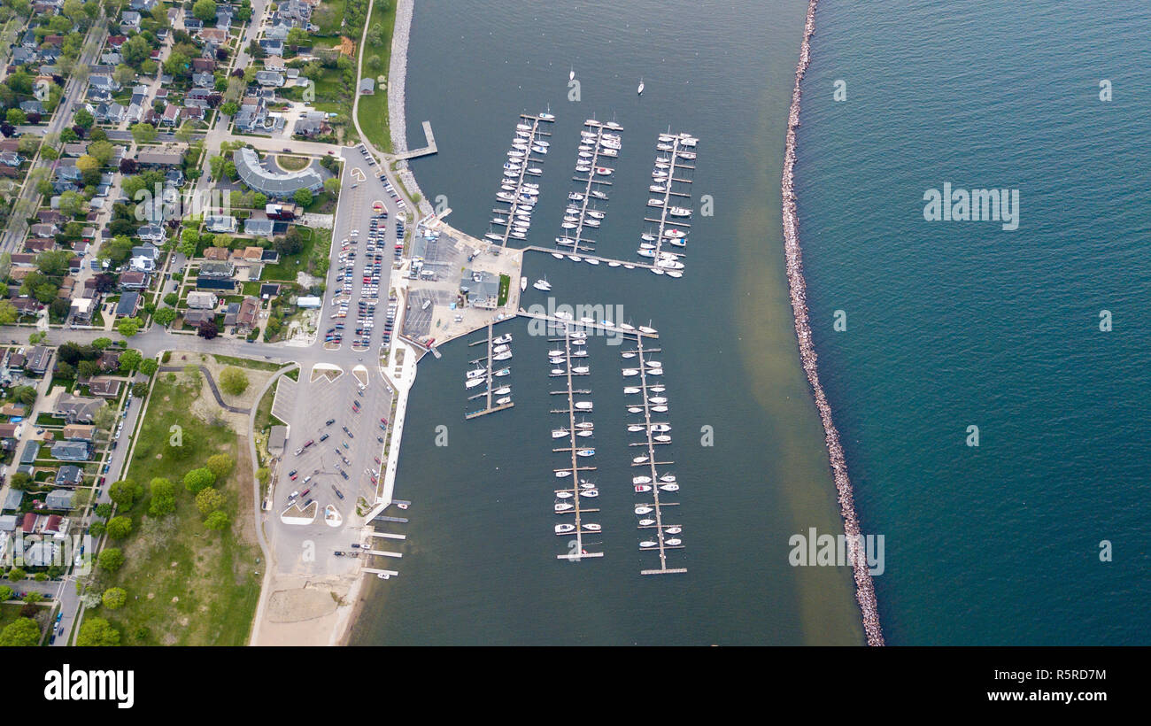 South Shore Yacht Club, Milwaukee, WI, Stati Uniti d'America Foto Stock