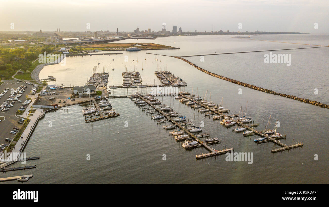 South Shore Yacht Club, Milwaukee, WI, Stati Uniti d'America Foto Stock
