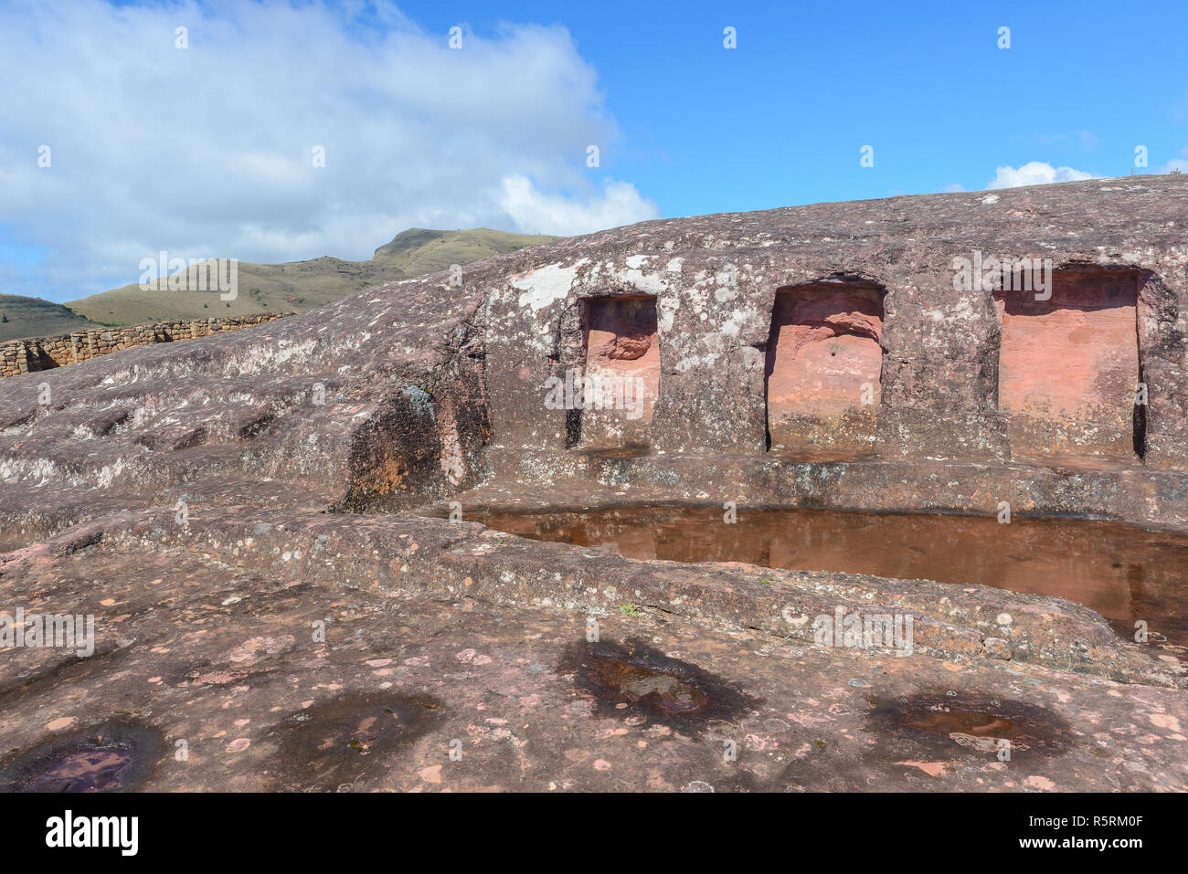Sito archeologico di El Fuerte de Samaipata, Bolivia Foto Stock