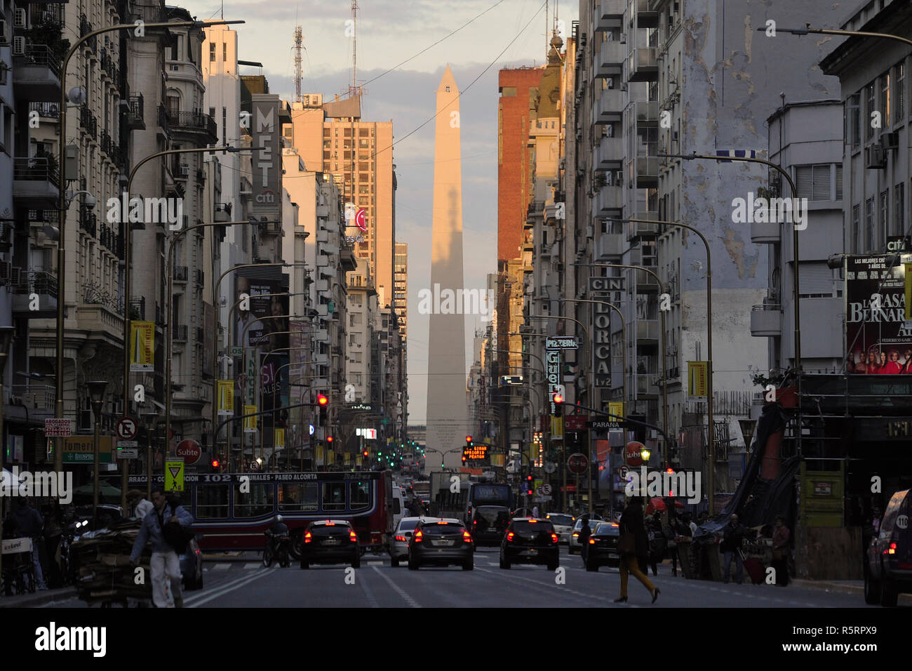 Strade di Buenos Aires Foto Stock