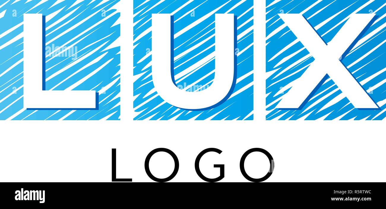 Lux logo azienda template vettoriale. Illustrazione Vettoriale