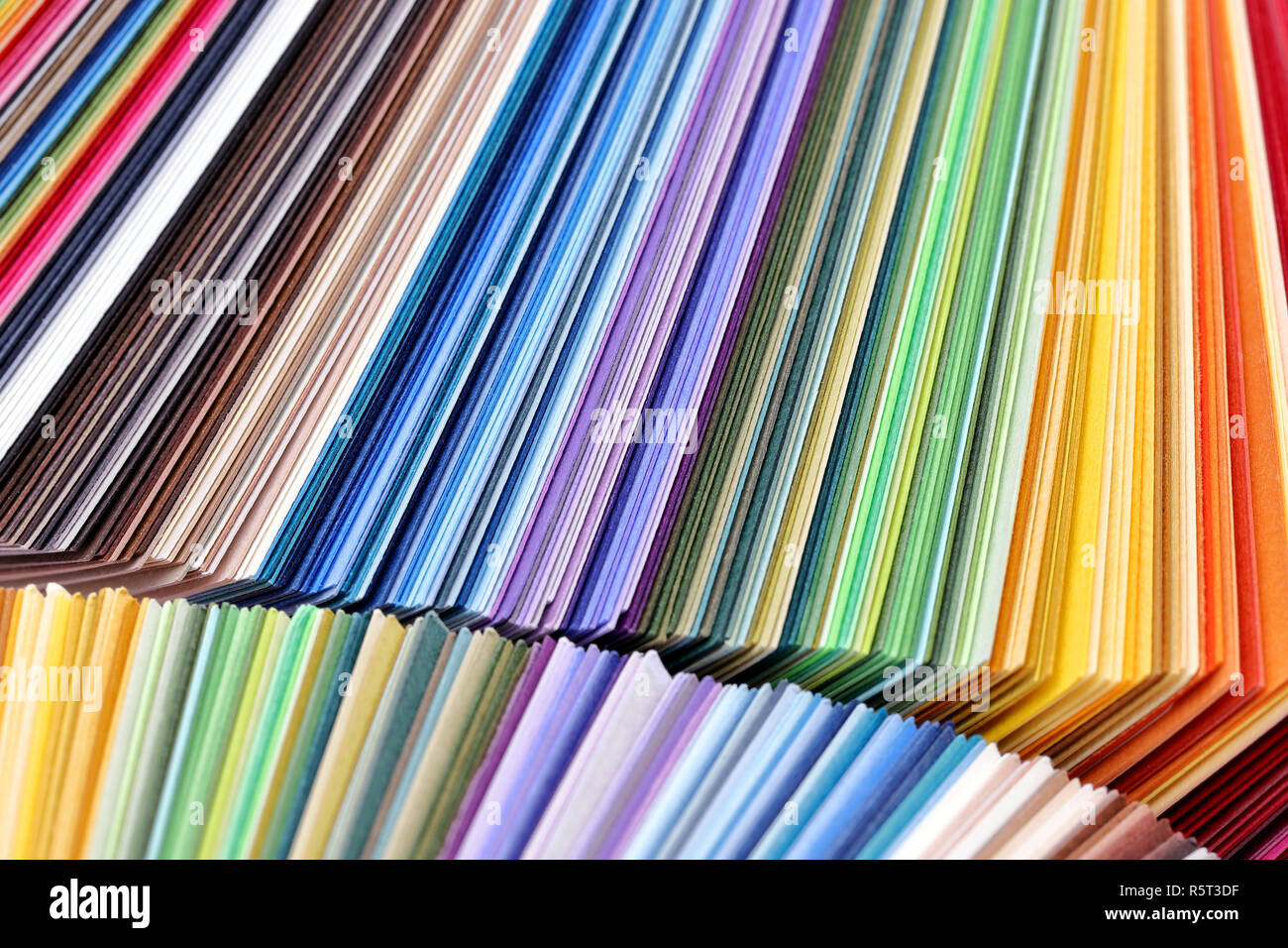I campioni di colore libro, rainbow campione catalogo a colori Foto Stock