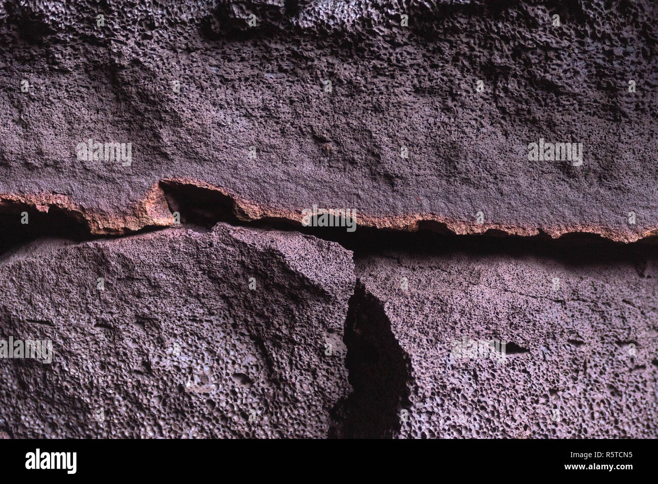 È solidificato formazioni di lava vulcanica di sfondo Foto Stock