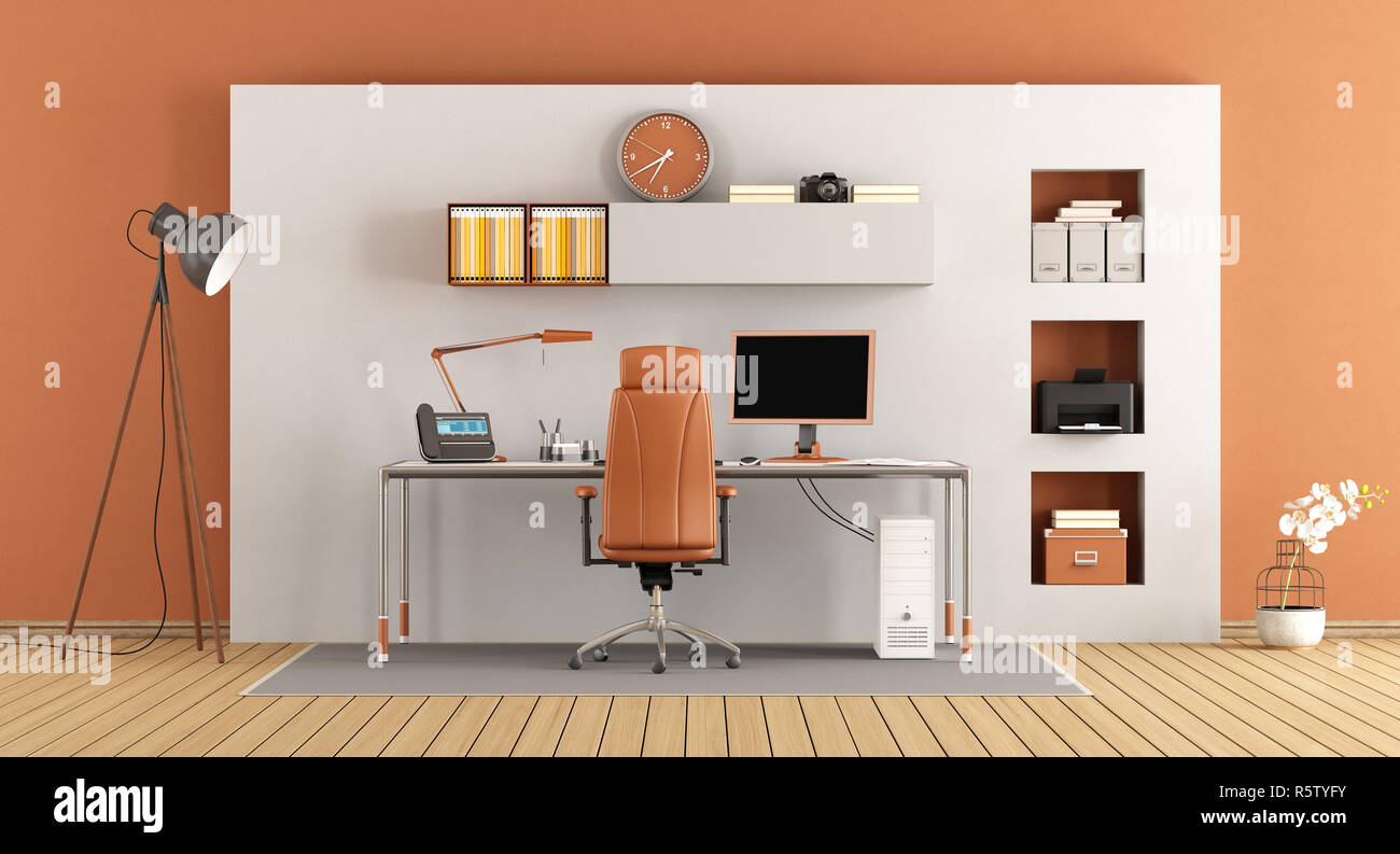 Moderno piccolo ufficio Foto Stock