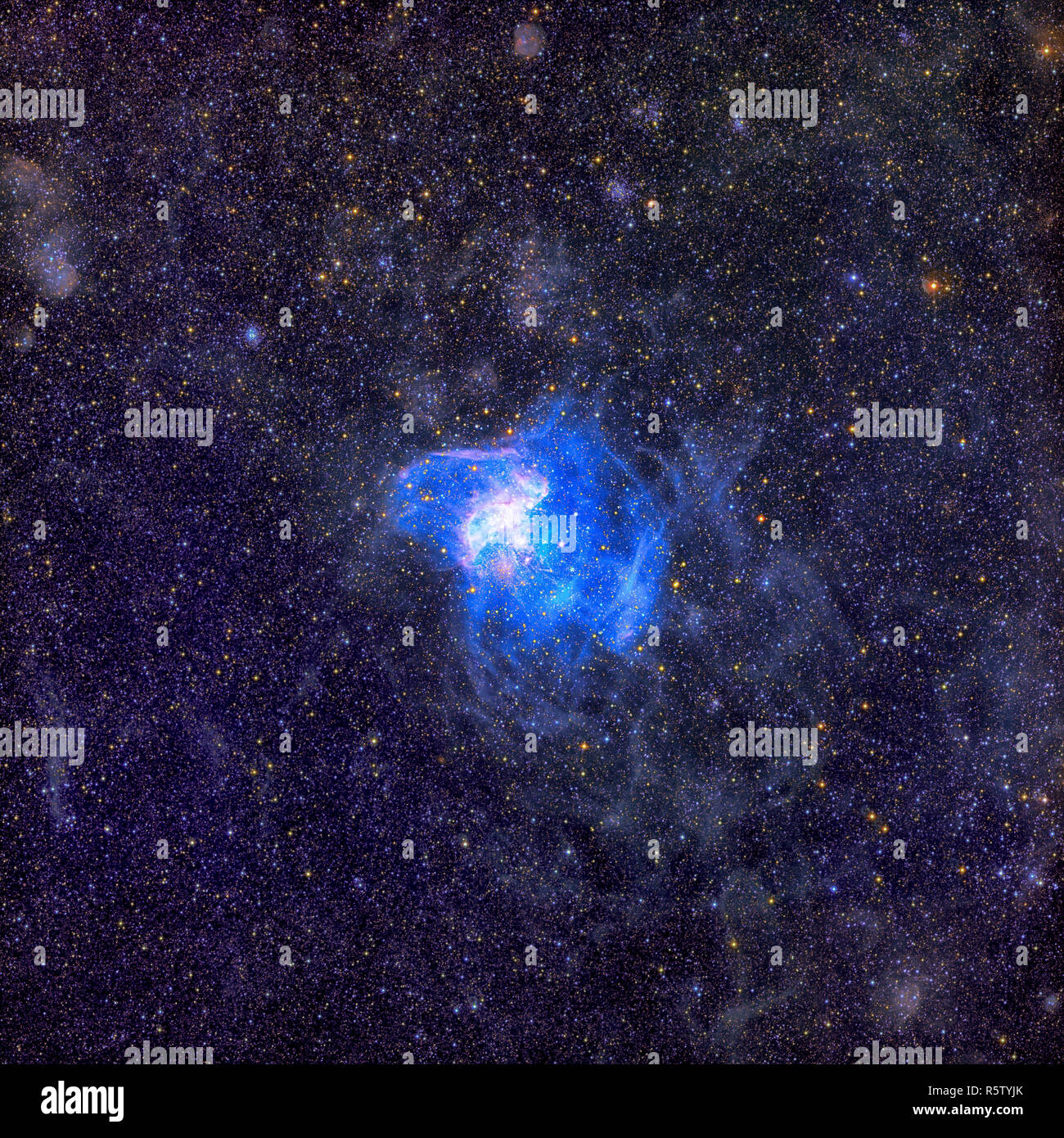 Aprire cluster nella piccola Magellanic Cloud Foto Stock
