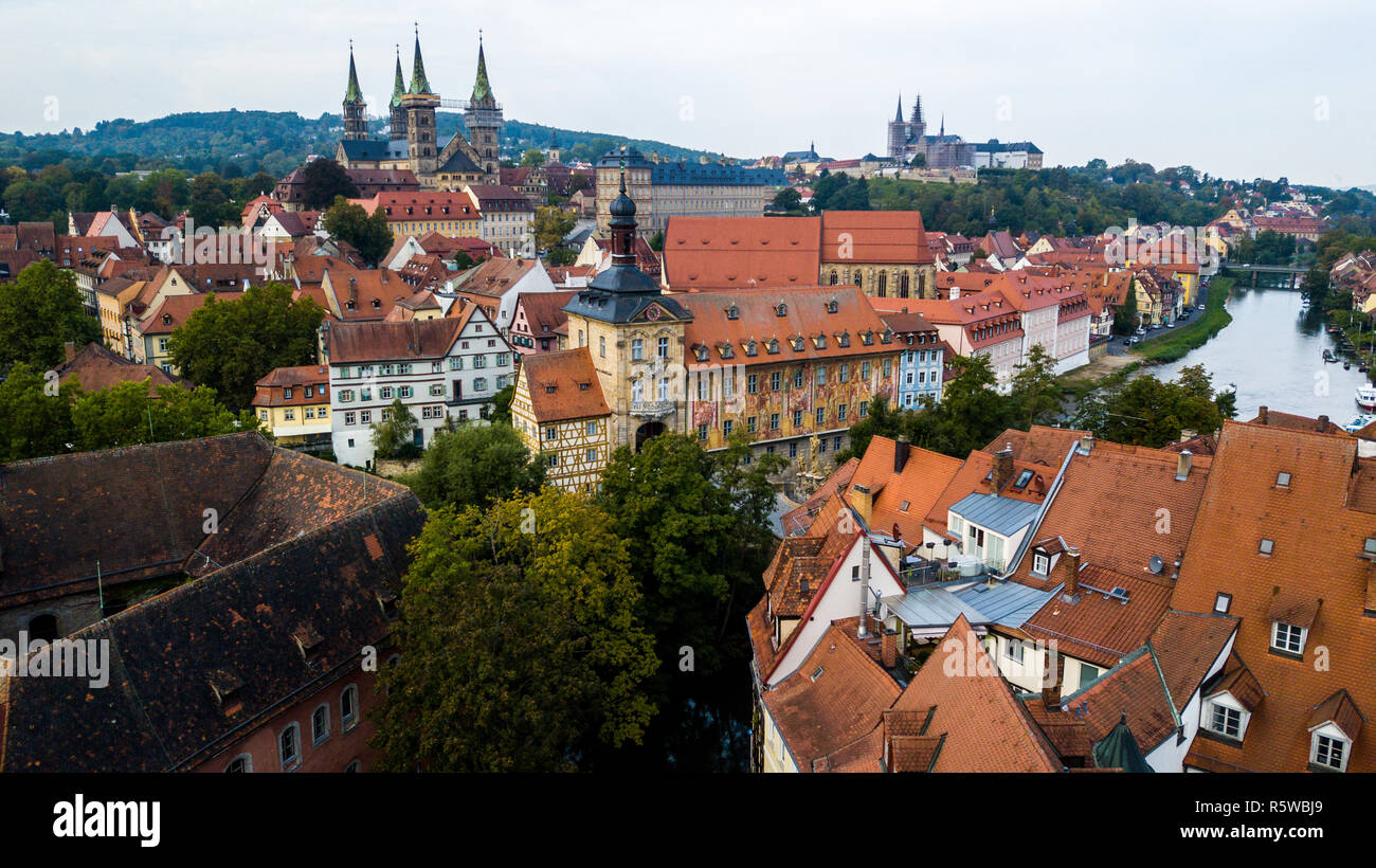 Vista di Bamberg, Germania Foto Stock