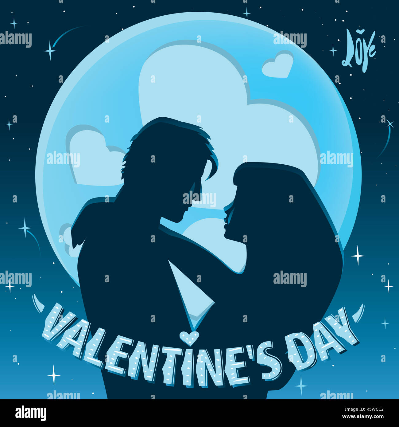 Il giorno di San Valentino dating Foto Stock