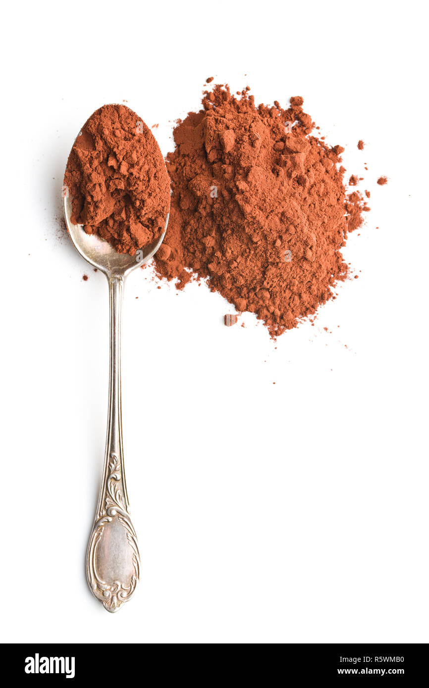 Gustoso cacao in polvere. Foto Stock