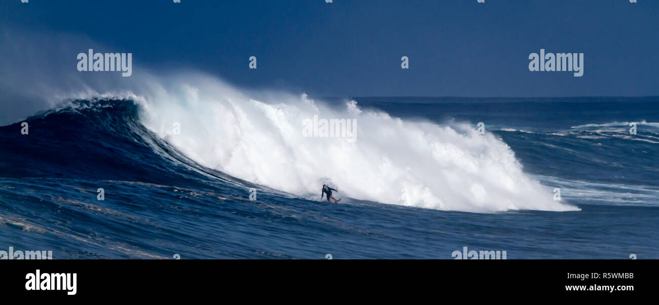 Surf onde in Hawaii Foto Stock