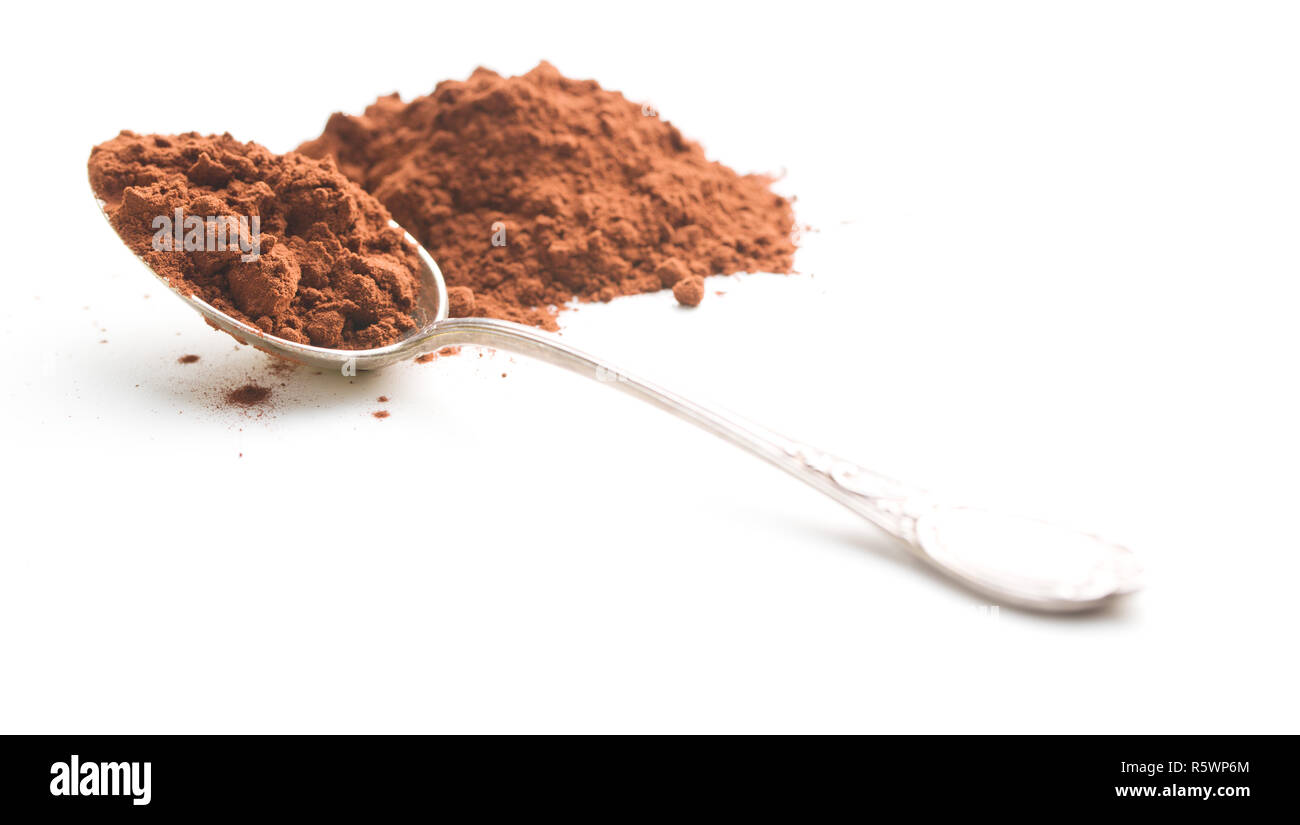 Gustoso cacao in polvere. Foto Stock