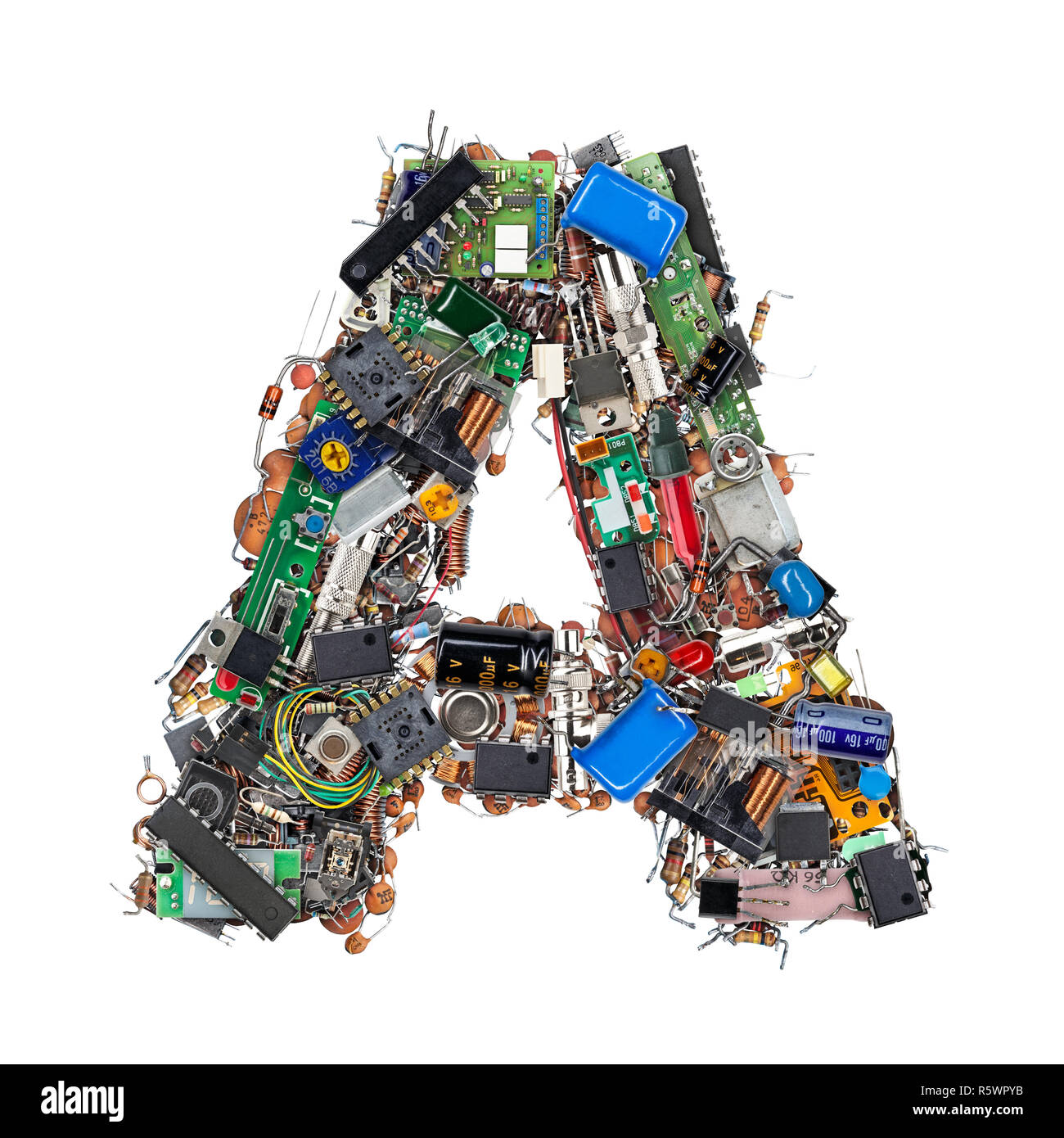 Lettera di un reso di componenti elettronici Foto Stock