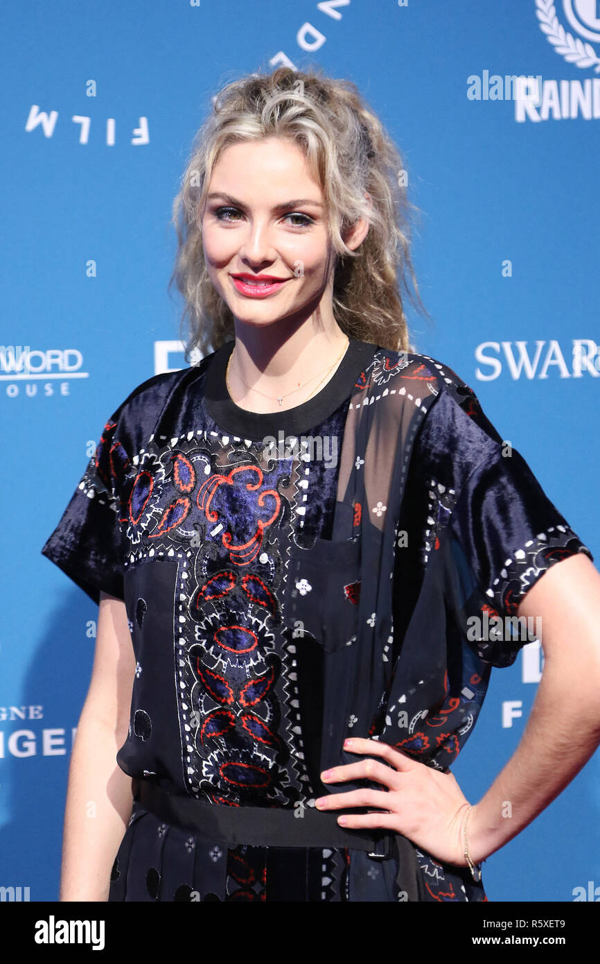 Londra, Regno Unito. 2° dic 2018. Tamsin Egerton, British Independent Film Awards, Old Billingsgate, Londra, Regno Unito. 02Dec, 2018. Foto di Richard Goldschmidt Credito: ricca di oro/Alamy Live News Foto Stock