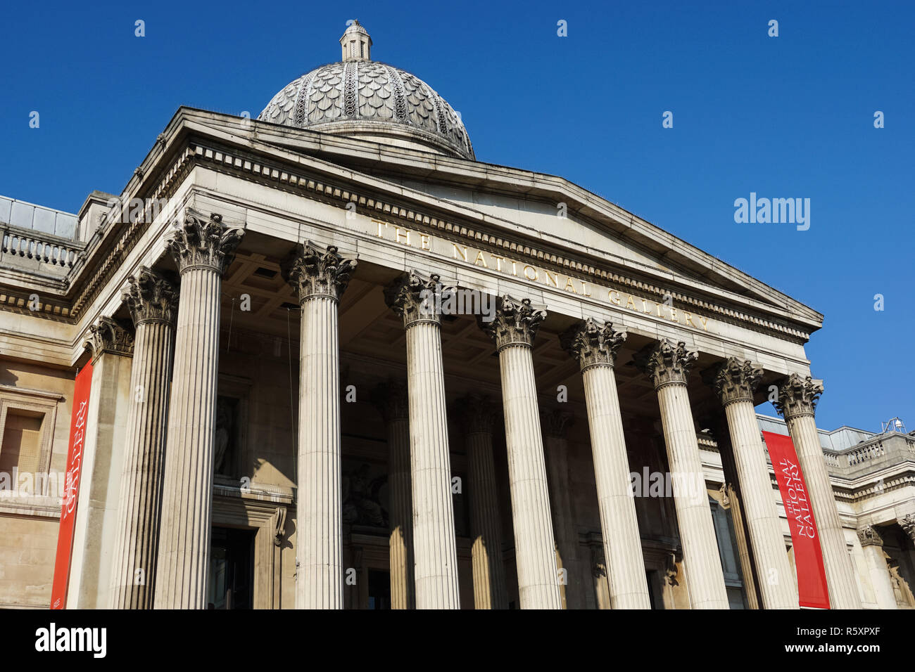 La National Gallery di Londra, England Regno Unito Regno Unito Foto Stock