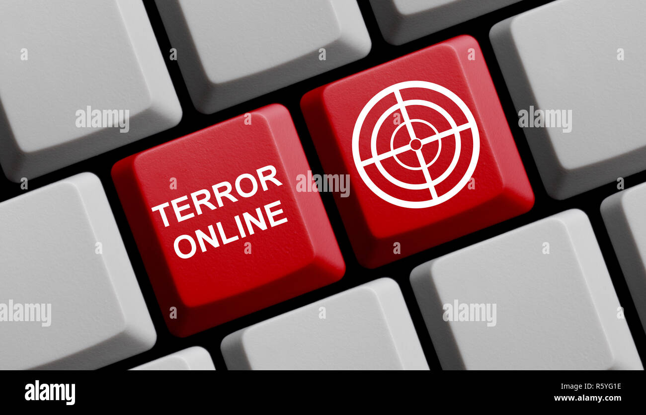 Il terrorismo online Foto Stock