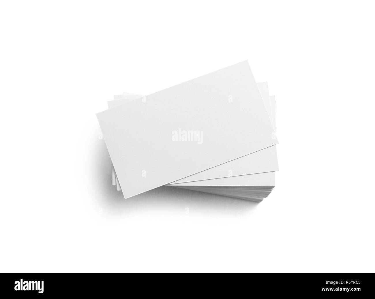 Business cards su bianco Foto Stock
