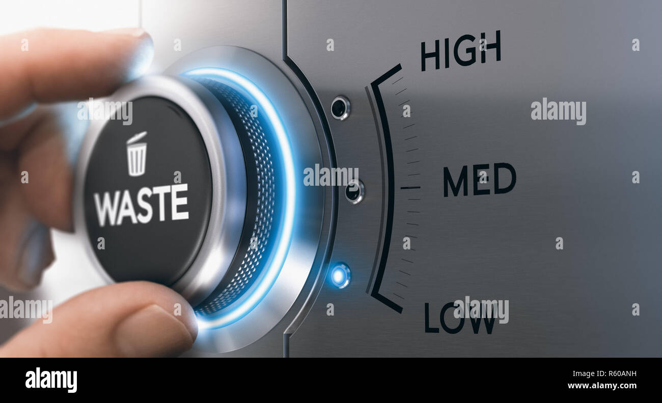 Lean management, ottimizzazione dei rifiuti Foto Stock