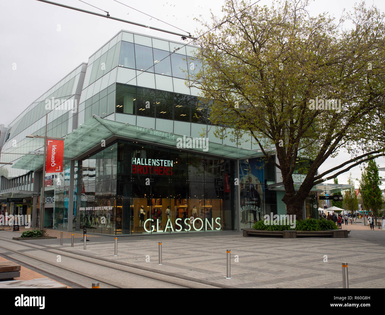 Hallenstein Glassons negozio di abbigliamento di Christchurch Foto Stock