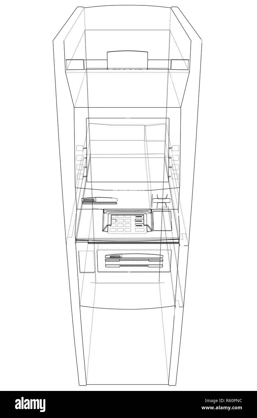 Banca ATM Bancomat concept Foto Stock