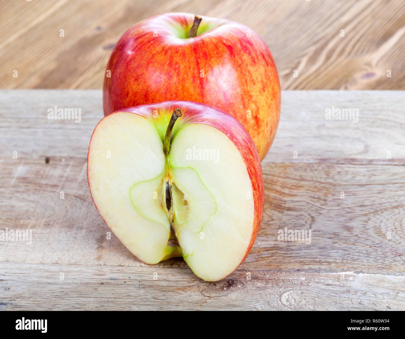 Coperte di neve alberi Foto Stock